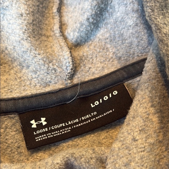 Under Armour Gray and White Turtleneck Sweatshirt - Picture 2 of 7